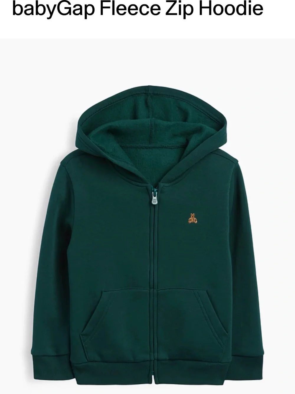 babyGap Fleece Zip Hoodie, 18-24m, NEW